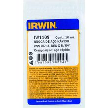 IRWIN Broca Aço Rápido para Metal ANSI B 94 11M de 51mm x 5/64 Pol. (51mm x 1,98mm) IW1109