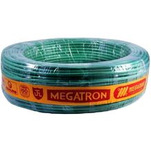 Fio Cabinho Flexível Verde Megatron 10,0 mm Rolo com 100 metros